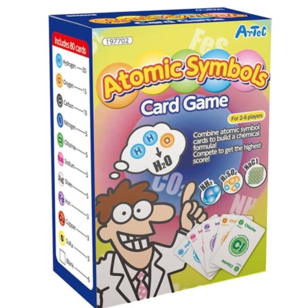 Age 3+ Artec Atomic Symbols Card Game