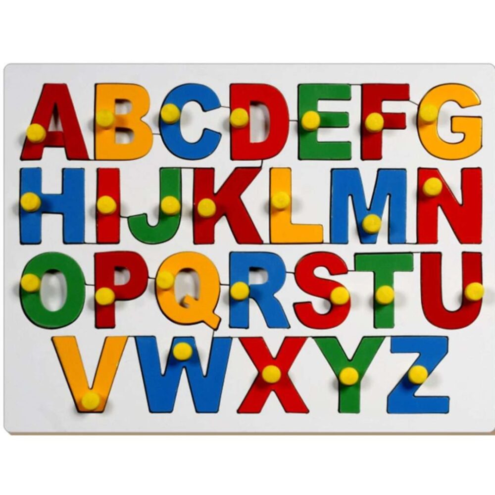 Age 3+ Little Genius English Alphabets Uppercase with Knob