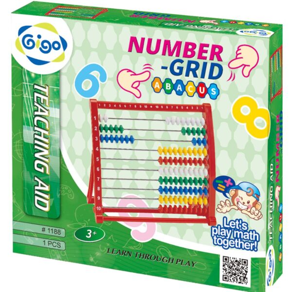 Age 3+ Gigo Number Grid Abacus