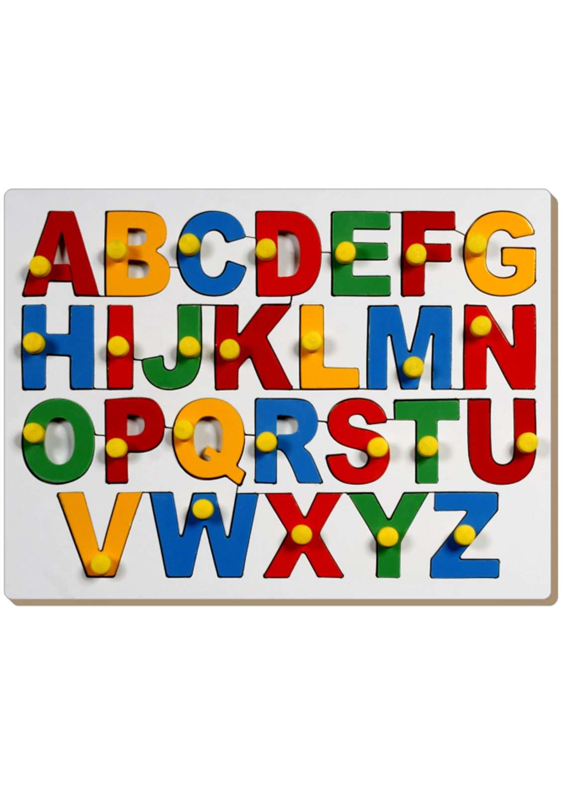 English Alphabet Tray-Uppercase (ABC) With Knob
