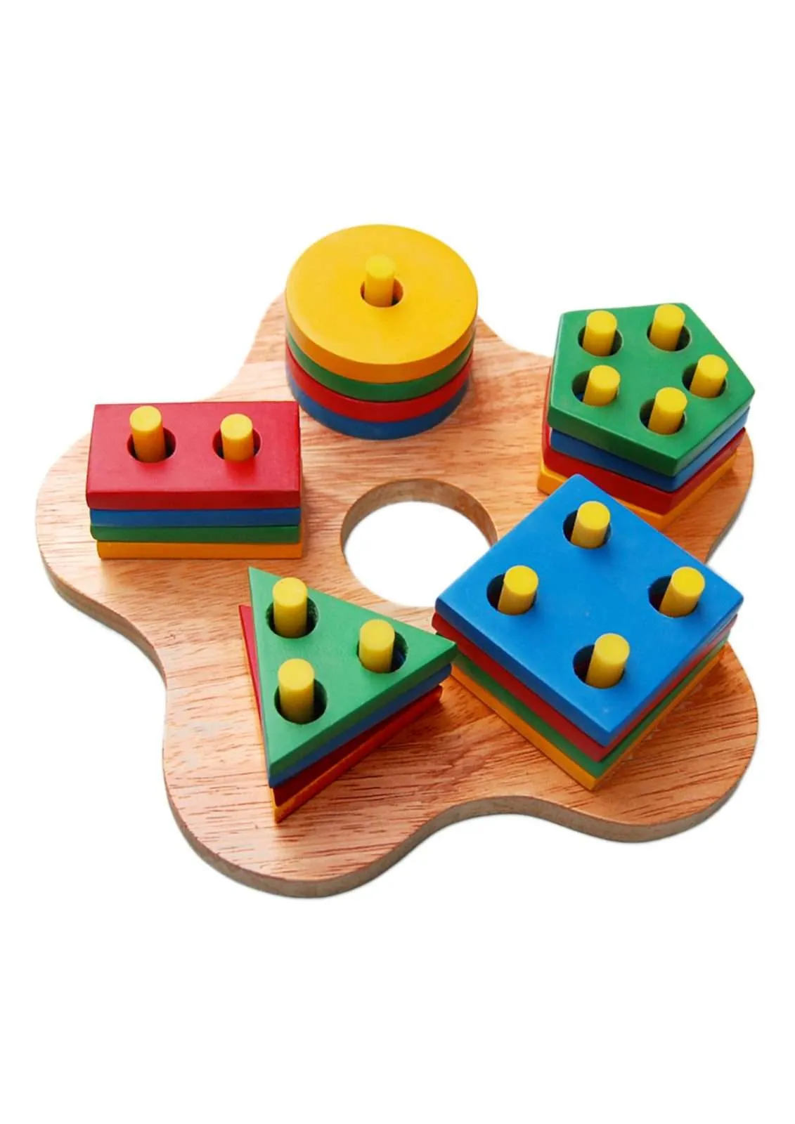 Age 3+ Little Genius Button Hole Shape Sorter