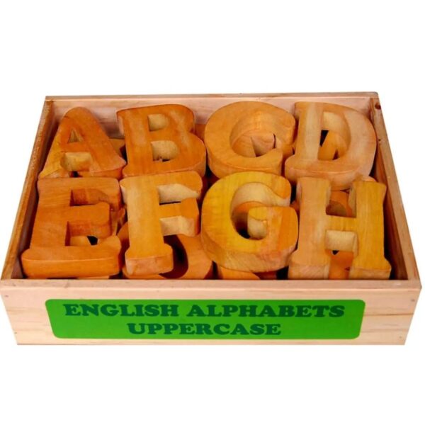 Age 3+ Little Genius Wood English Alphabets Uppercase