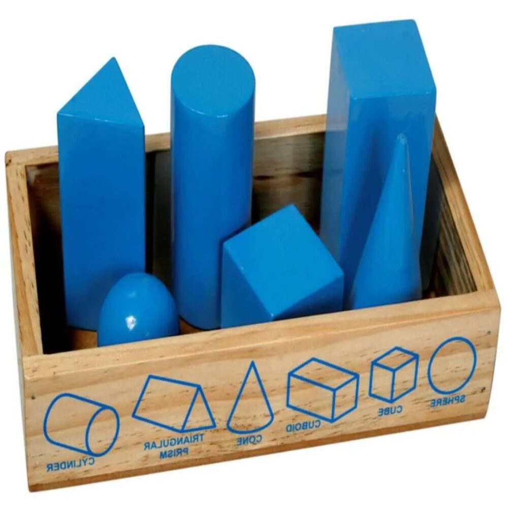 Age 3+ Little Genius Geometrical Solids Wooden Toy