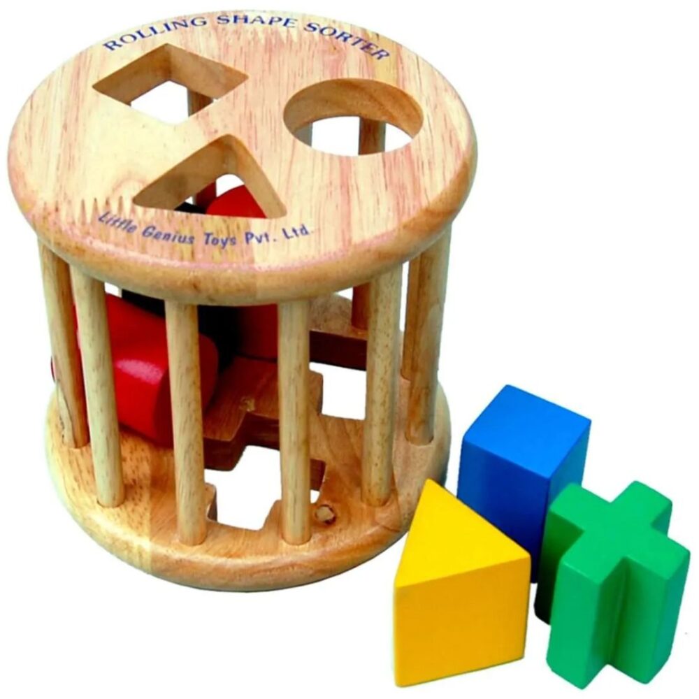 Age 3+ Little Genius Rolling Shape Sorter