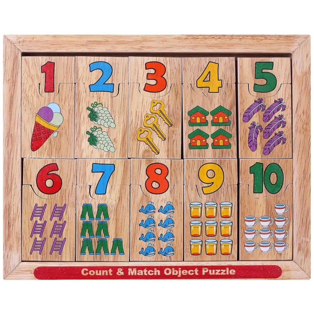 Age 3+ Little Genius Count and Match Object Puzzle