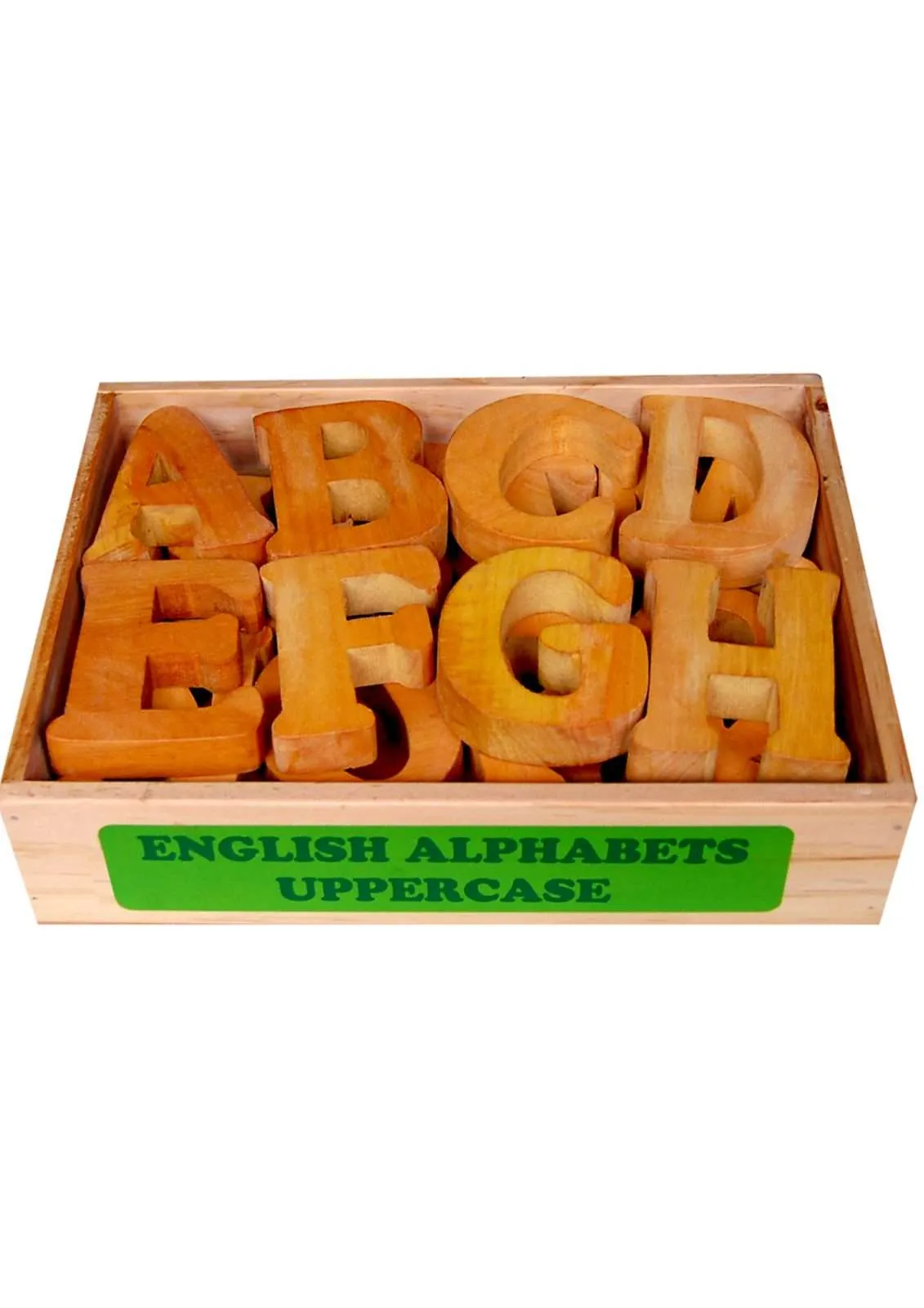 Little Genius Wood English Alphabets Uppercase