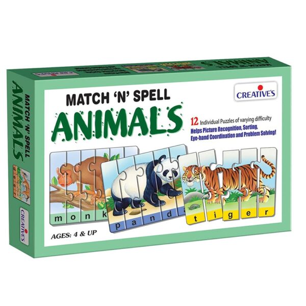 Creative Match N Spell Animals Puzzle
