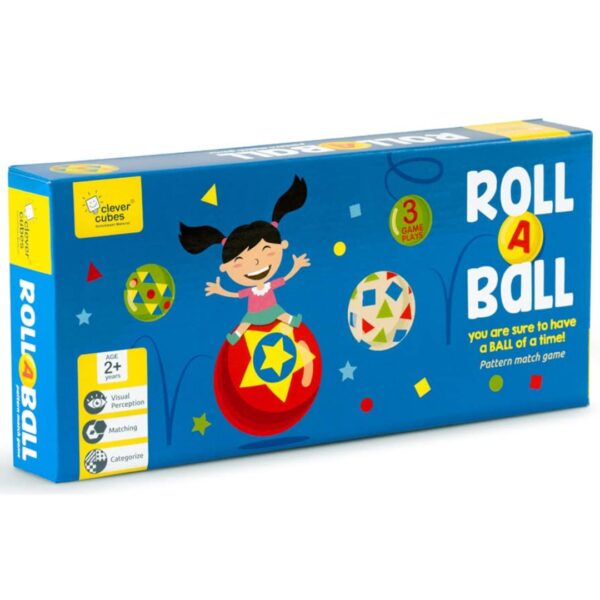 Age 2+ Clever Cubes Roll-a-Ball