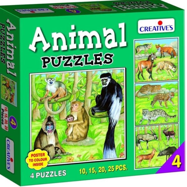 Age 4+ Creative animal Puzzles (4)