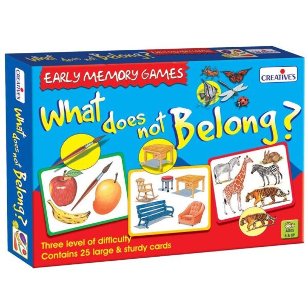Creative What Does Not Belong Card Game