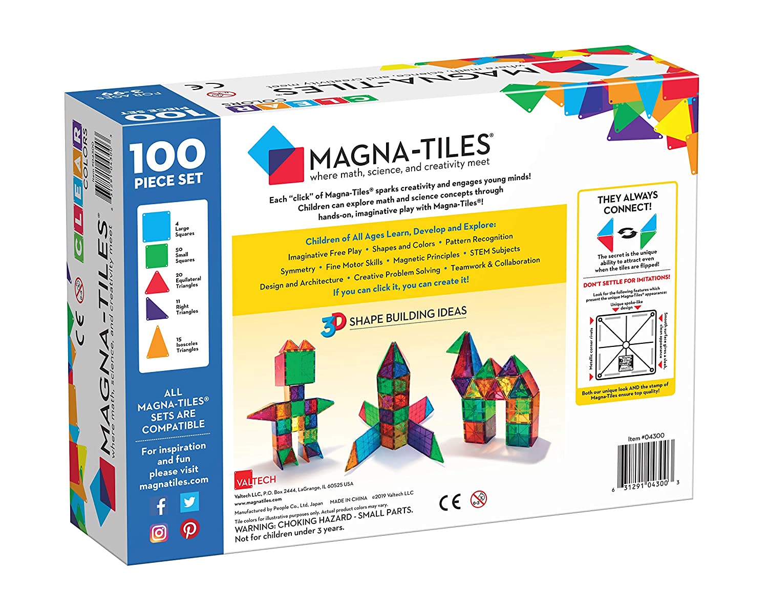 magna tiles 100 piece