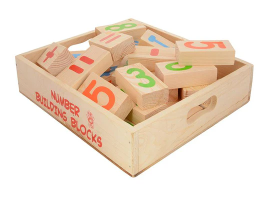 Skillofun Wooden Number Blocks,