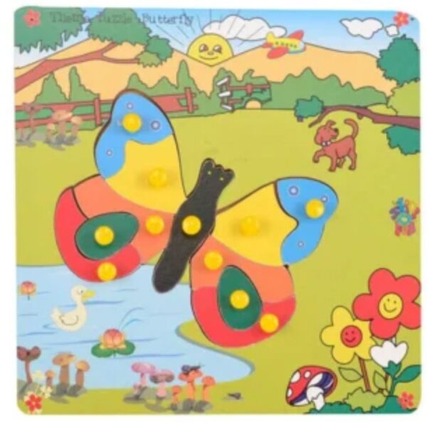 Age 2+ Skillofun Theme Puzzle Standard Butterfly Knobs