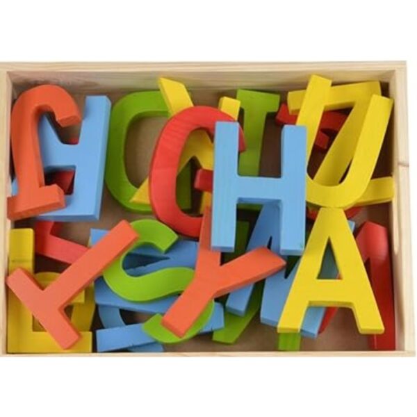 Age 2+ Skillofun Capital ABC Cutout Wooden Coloured Block