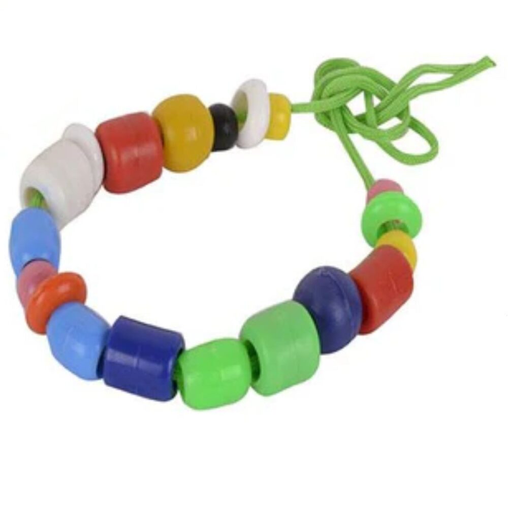 Age ‎2+ Skillofun Wooden Beads Set Assorted Shapes