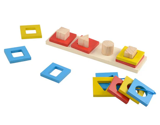 Skillofun Wooden Geo Cavity Shape Sorter