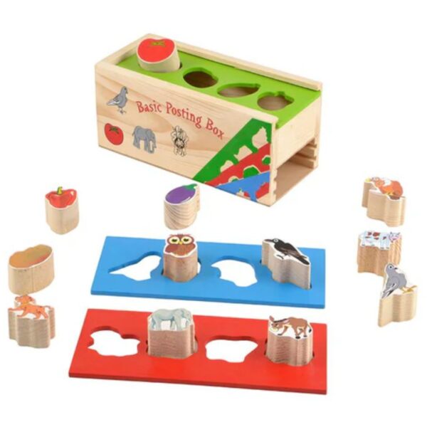 Age 4+ Skillofun Wooden Basic Posting Box