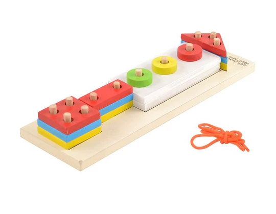 Skillofun Wooden Shape Sorting Board - Traffic Light