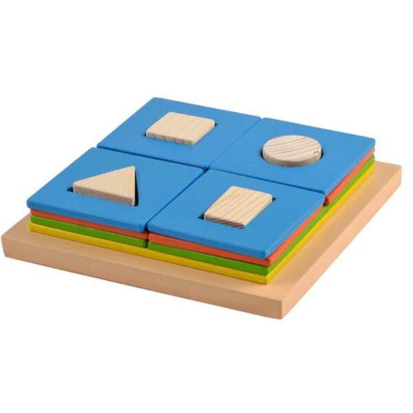 Age 4+ Skillofun Wooden Exploring Fractions Square