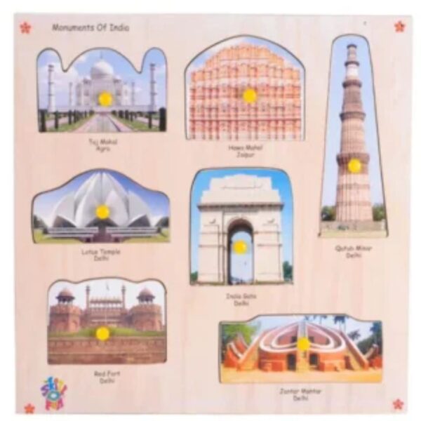 Age 4+ Skillofun Monuments of India King Size Identification Tray