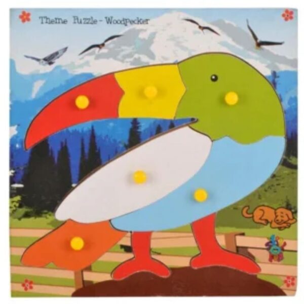 Age 2+ Skillofun Theme Wooden Puzzle Standard Woodpecker