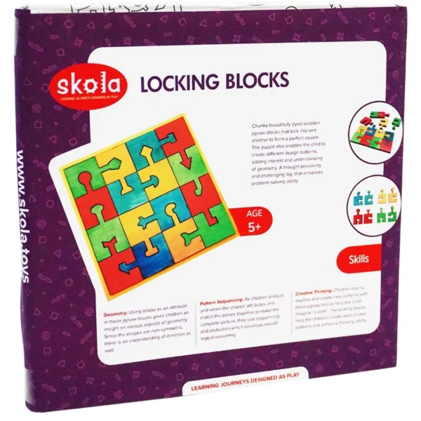 Age 5+ Skola Locking Blocks Jigsaw Puzzles