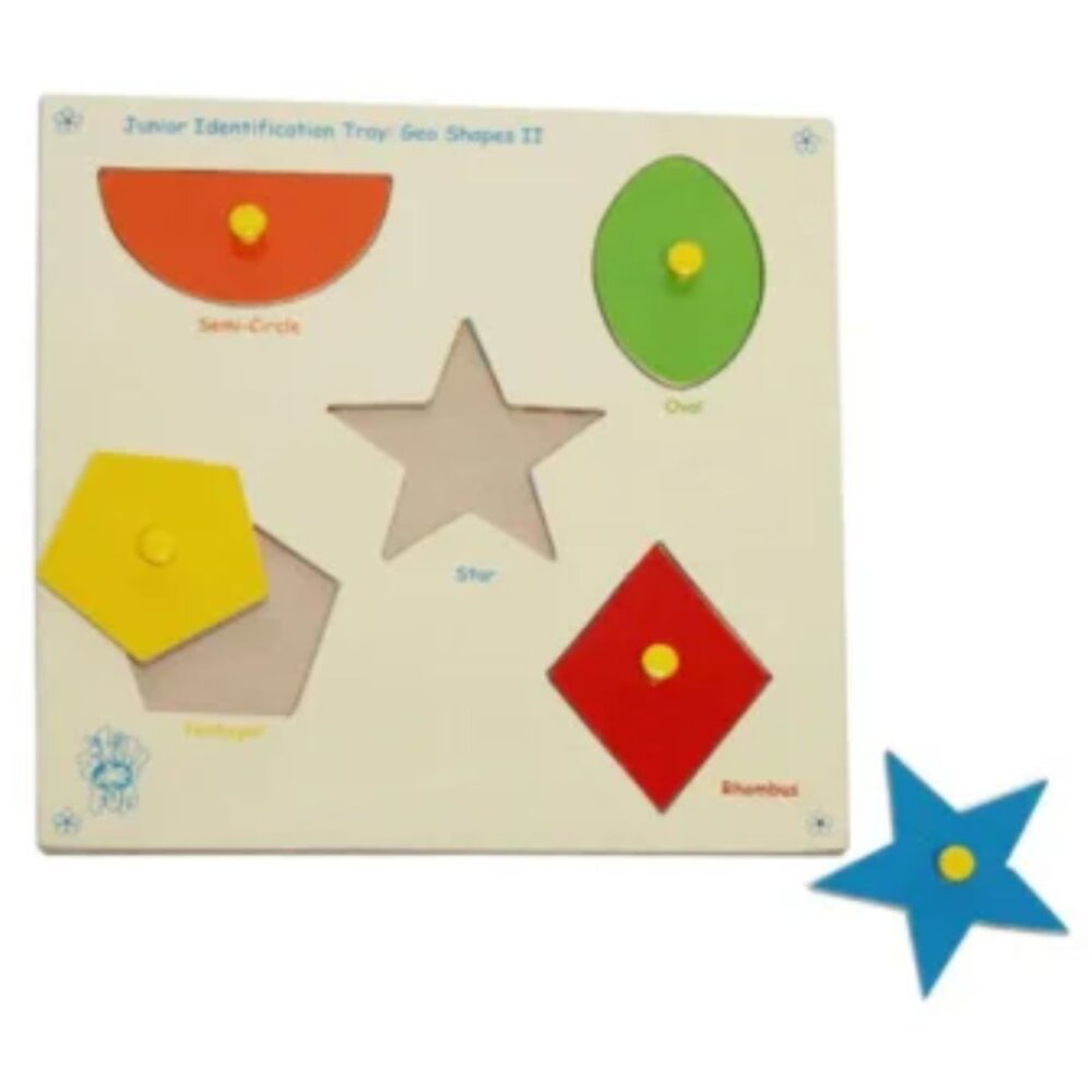 Age 4+ Skillofun Junior Identification Geo Shapes II Tray