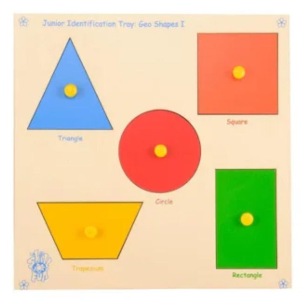 Age 4+ Skillofun Junior Identification Geo Shapes I Tray