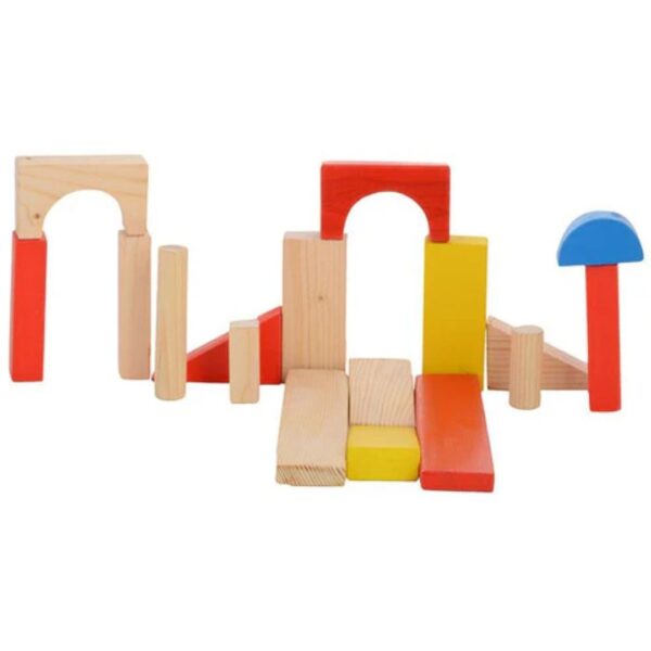 Age 2+ Skillofun Wooden Junior Building Blocks (38 Piece)