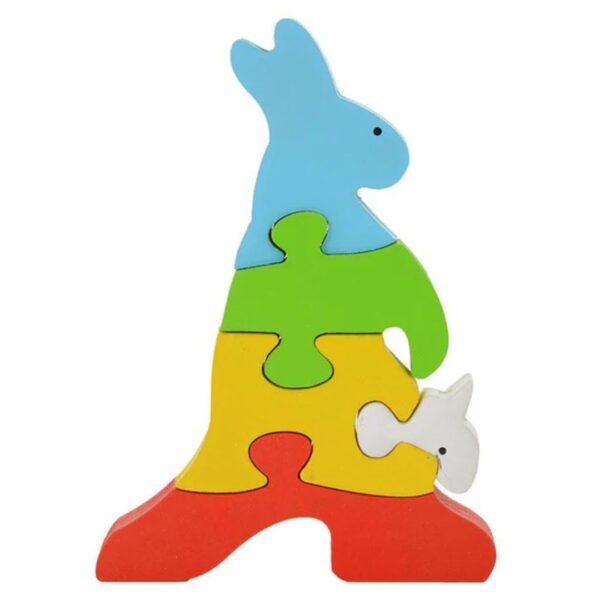 Age 2+ Skillofun Wooden Take Apart Puzzle Kangaroo