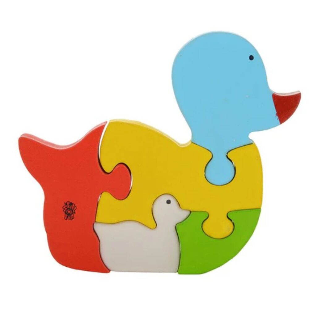 Age 2+ Skillofun Wooden Take Apart Puzzle Duck Duckling