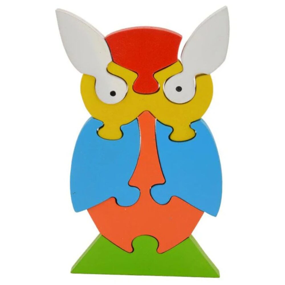 Age 2+ Skillofun Wooden Take Apart Puzzle Owl