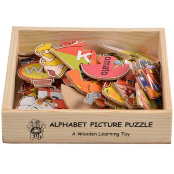 Age 2+ Skillofun Wooden Alphabet Picture Puzzle