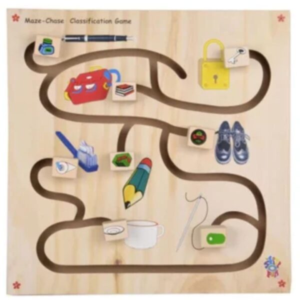 Age 3+ Skillofun Wooden Maze Chase Classification Game