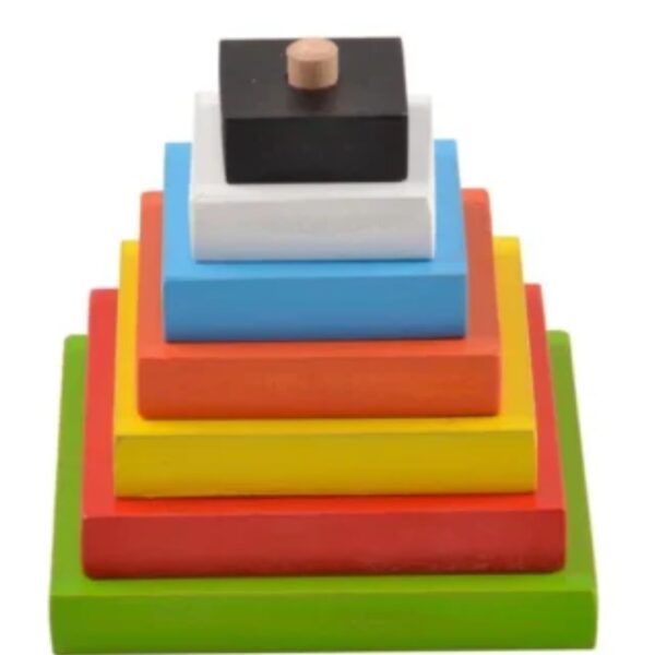 Age 4+ Skillofun Wooden Graded Square Tower