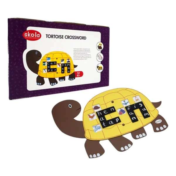Skola Toys Tortoise Crossword - Master 3 Letter Words