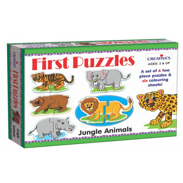 Creative's First Puzzles - Jungle Animals (6 pieces, Multi-Colour)