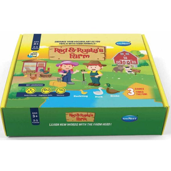 Age 3+ Navneet Red & Rusty's Farm Board Game