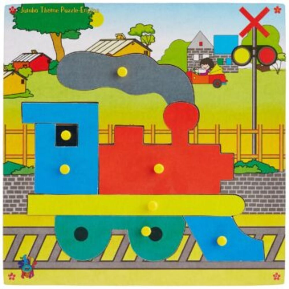 ‎Age 2+ Skillofun Wooden Jumbo Theme Puzzle Engine