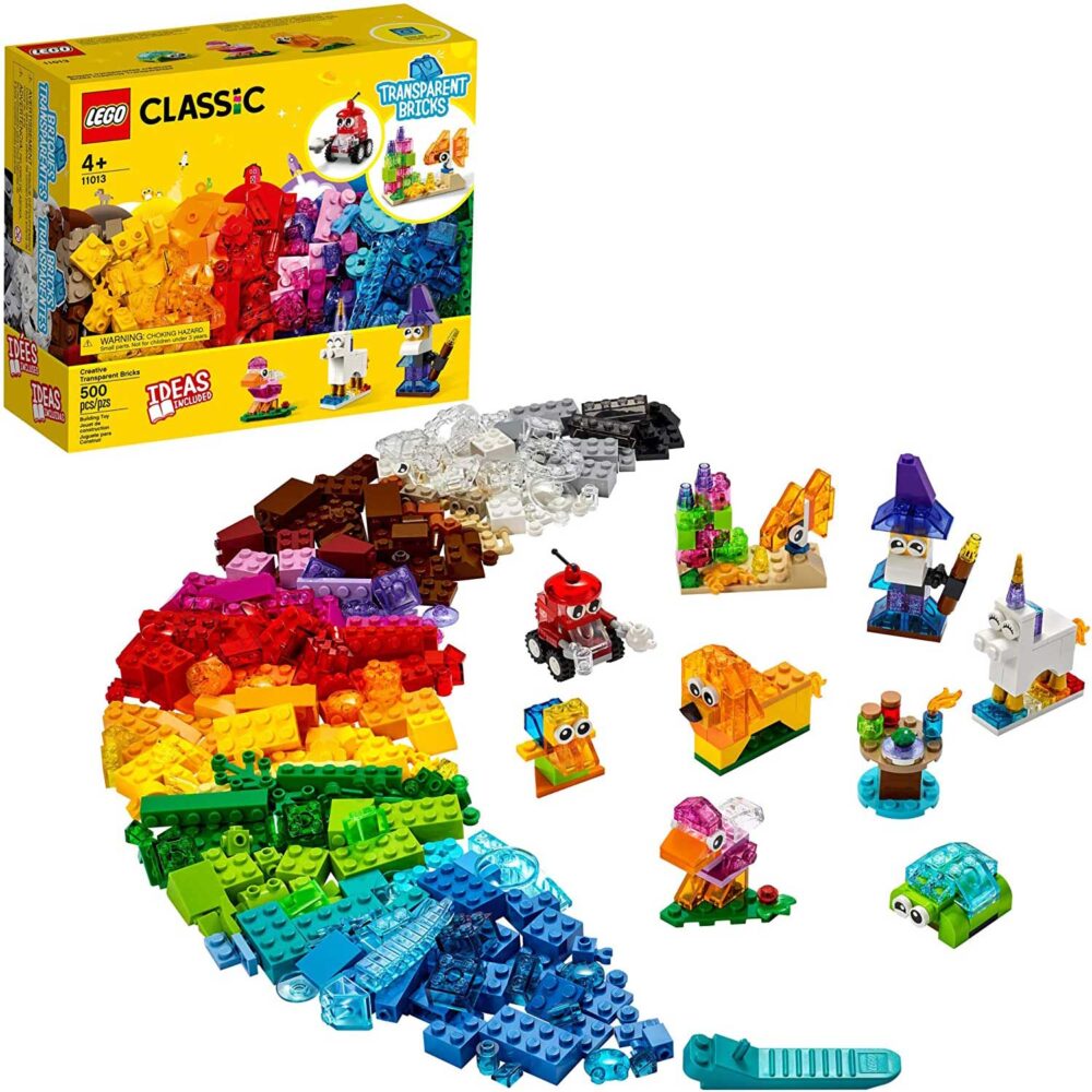 Age 4+ Lego 11013 Classic Creative Transparent Bricks Building Kit