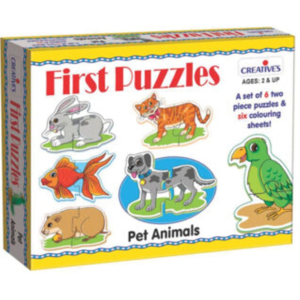 Age 2+ Creative First Puzzles – Pet Animals