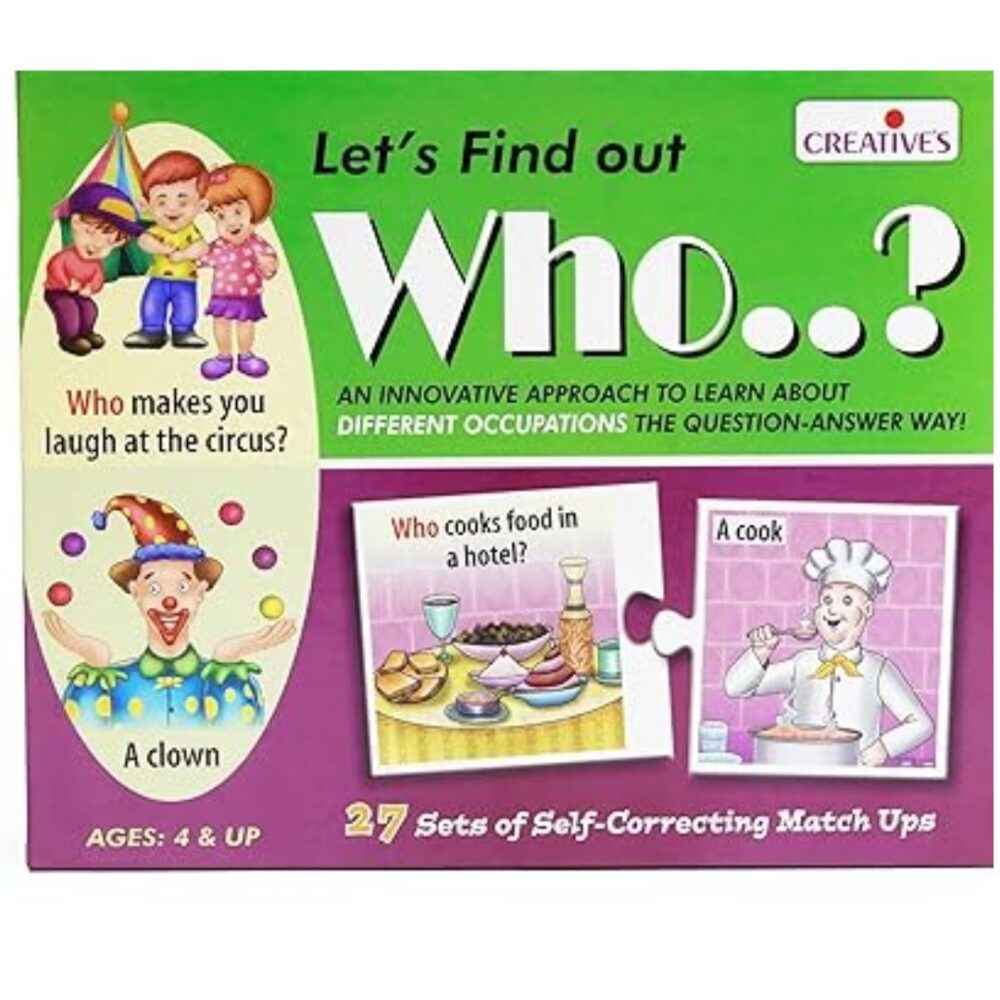 Age 4+ Creative Let's Find Out Who Puzzle