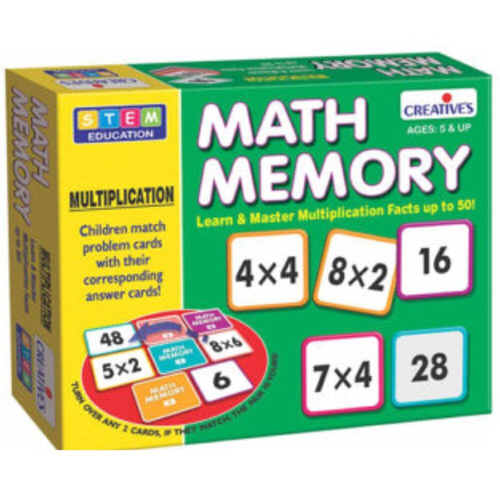 Age 5+ Creatives Math Memory Multiplication