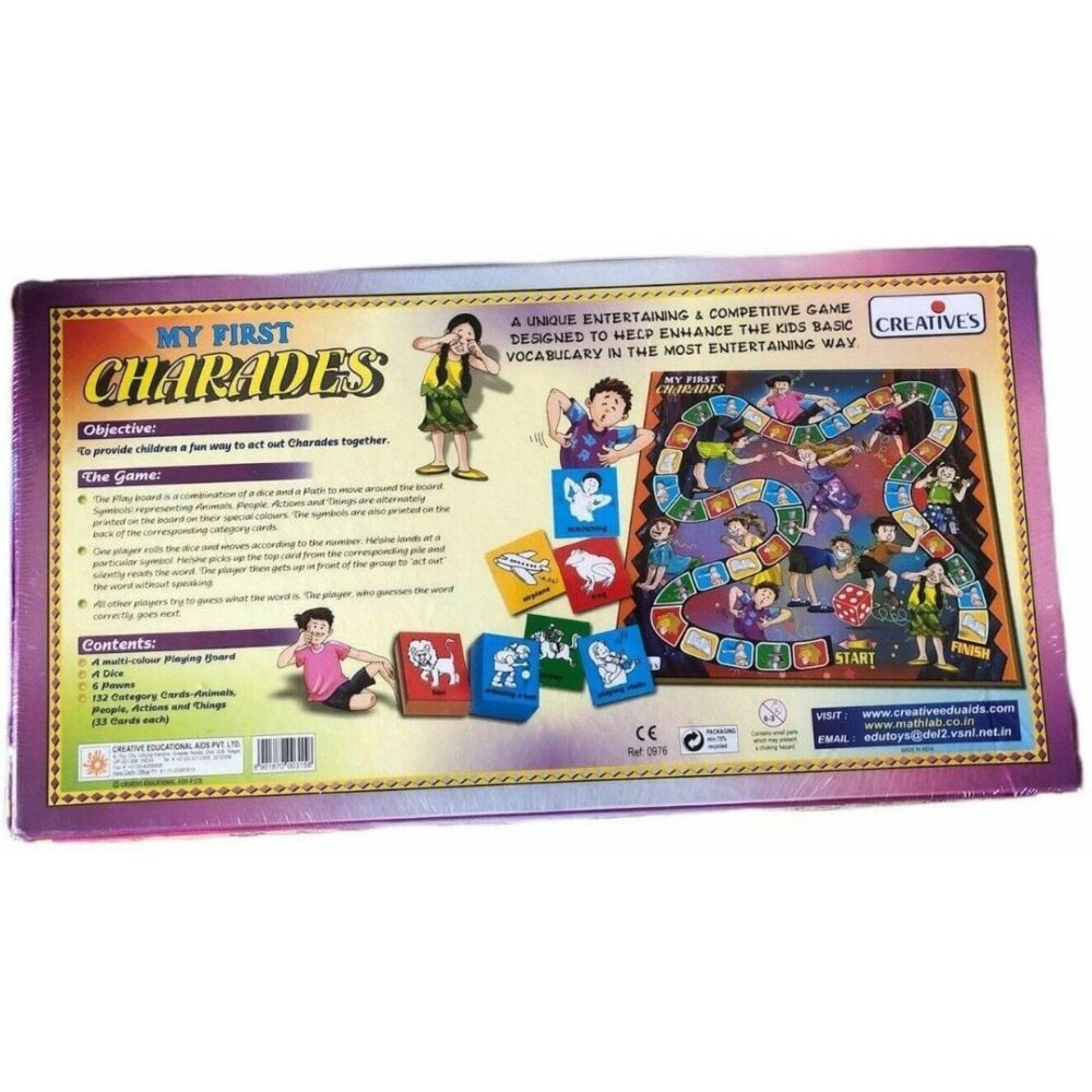 Age 4+ Creative My First Charades Board Game