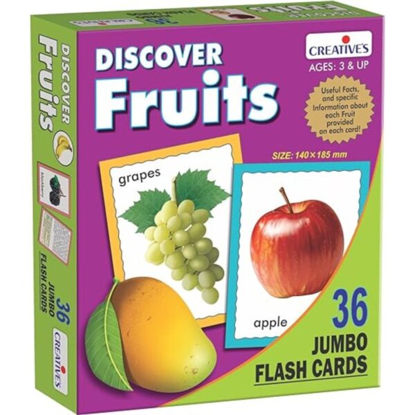 Age ‎3+ Creative Discover Fruits Flash Card Game