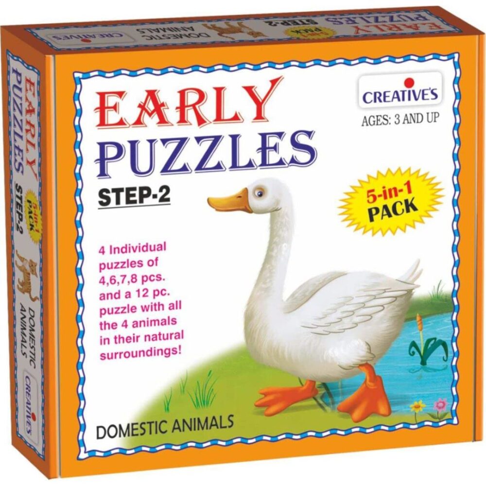 Age 3+ Creatives Early Puzzles Step 2 Domestic Animals