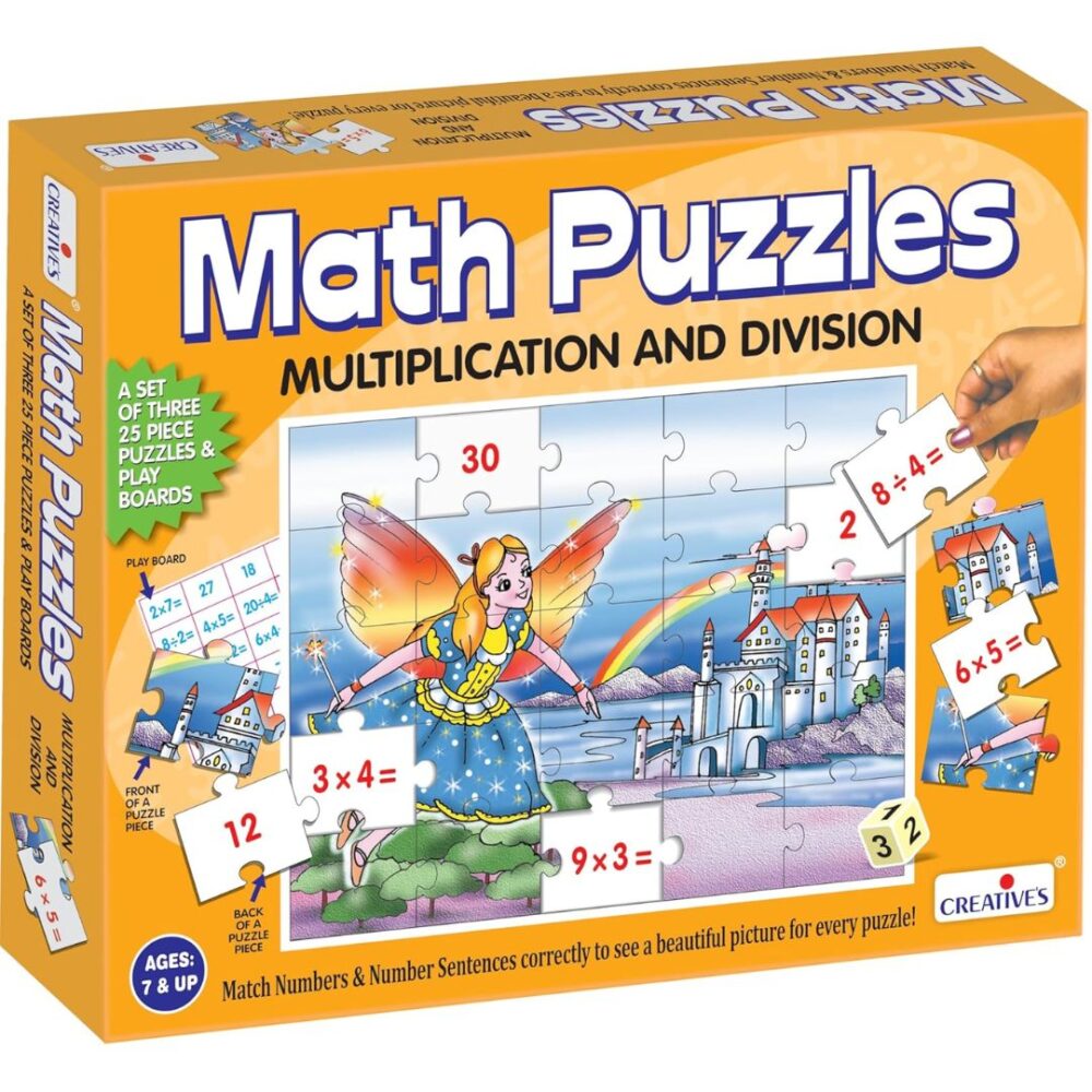 Age 7+ Creative Math Puzzles Multiplication & Division