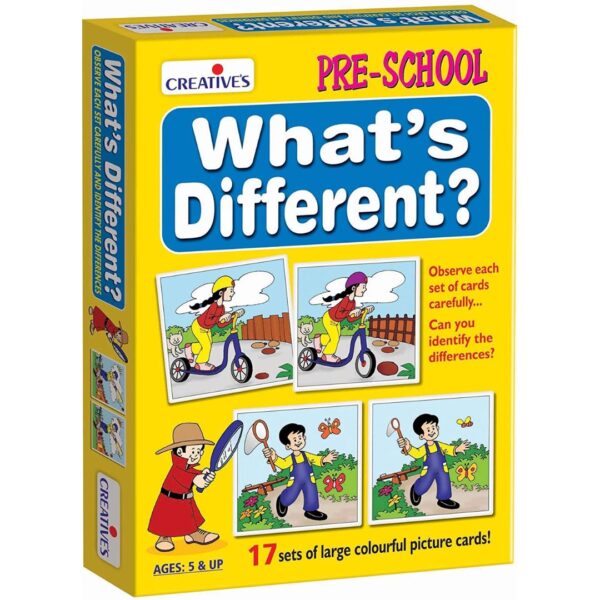 Age 5+ Creative's Pre-School What's Different Cards