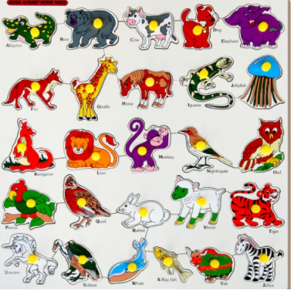 Age 3+ Little Genius Animal Alphabet Picture Puzzle