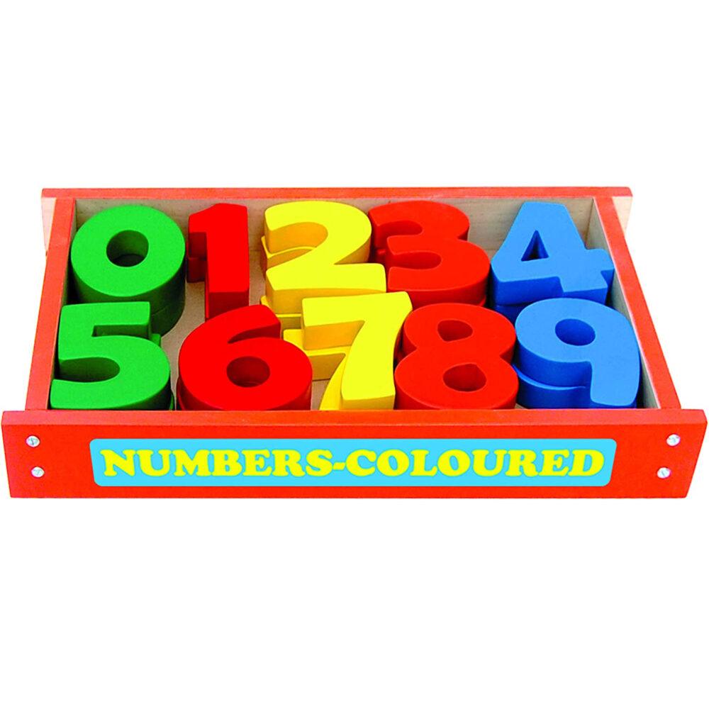 Age 3+ Little Genius Numbers-2 Sets-Coloured in Wooden Box